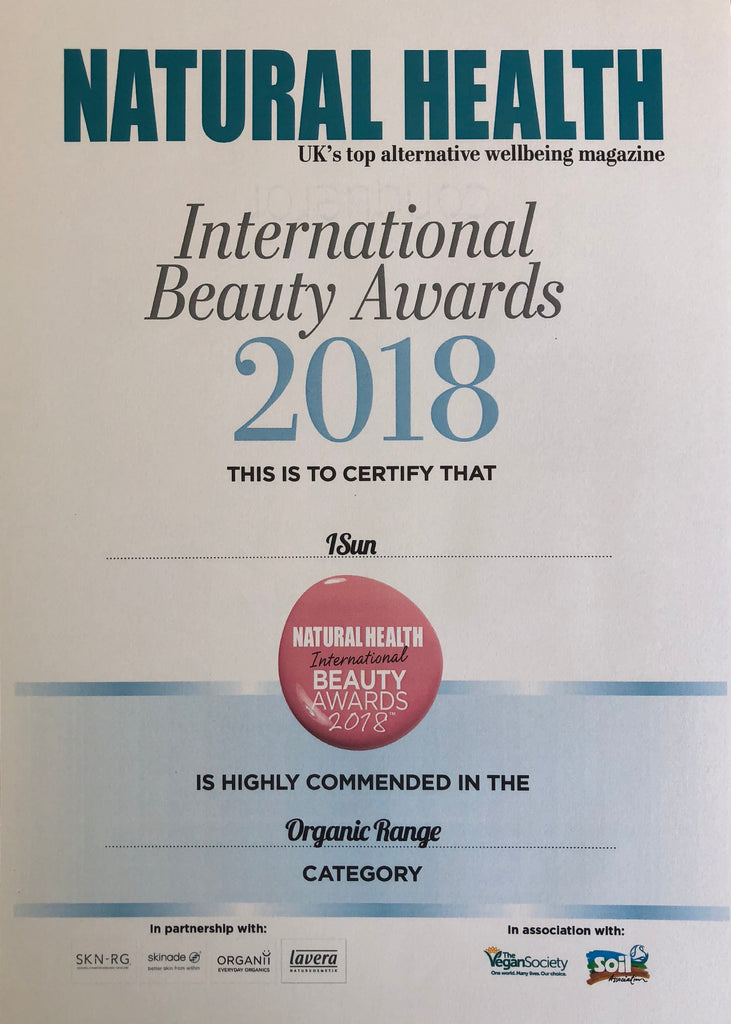 Natural Health International Beauty Awards 2018