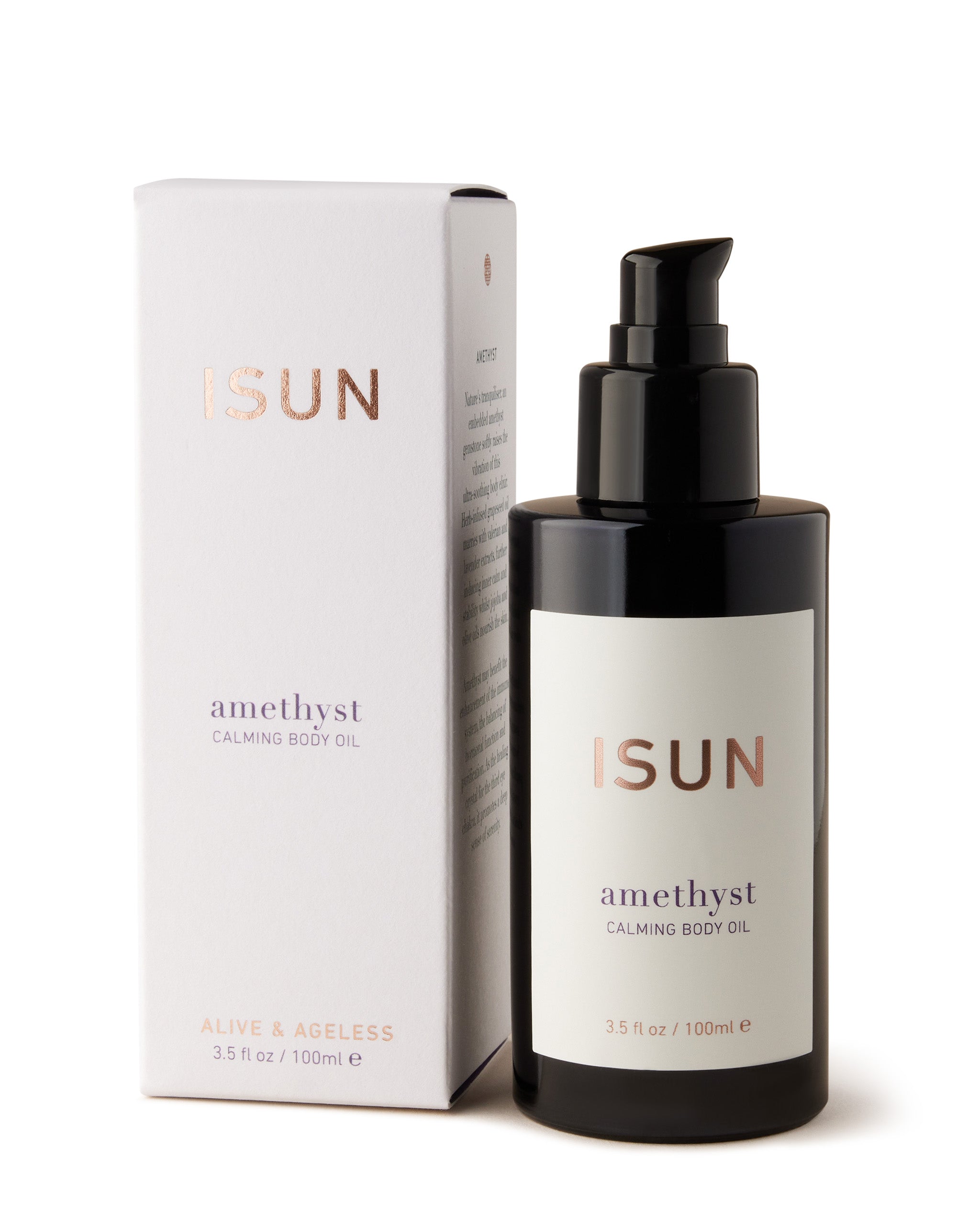 Amethyst Body Oil Organic Skincare ISUN Skincare UK
