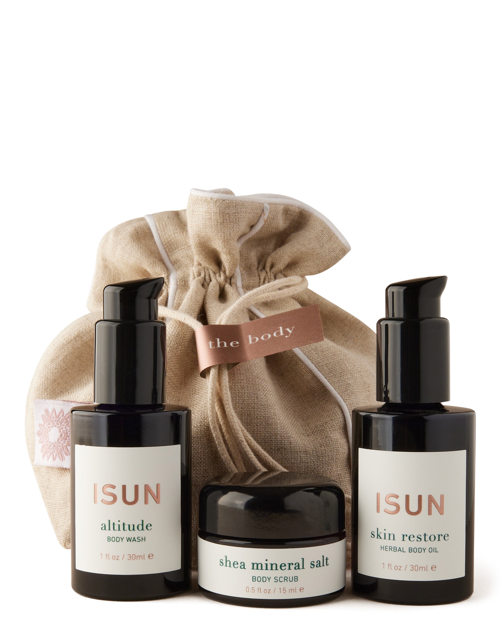 ISUN The Body Travel Pouch with Products
