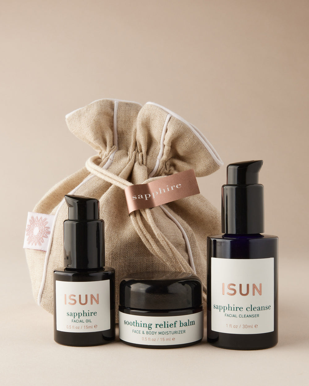 Sapphire Travel Pouch for sensitive skin