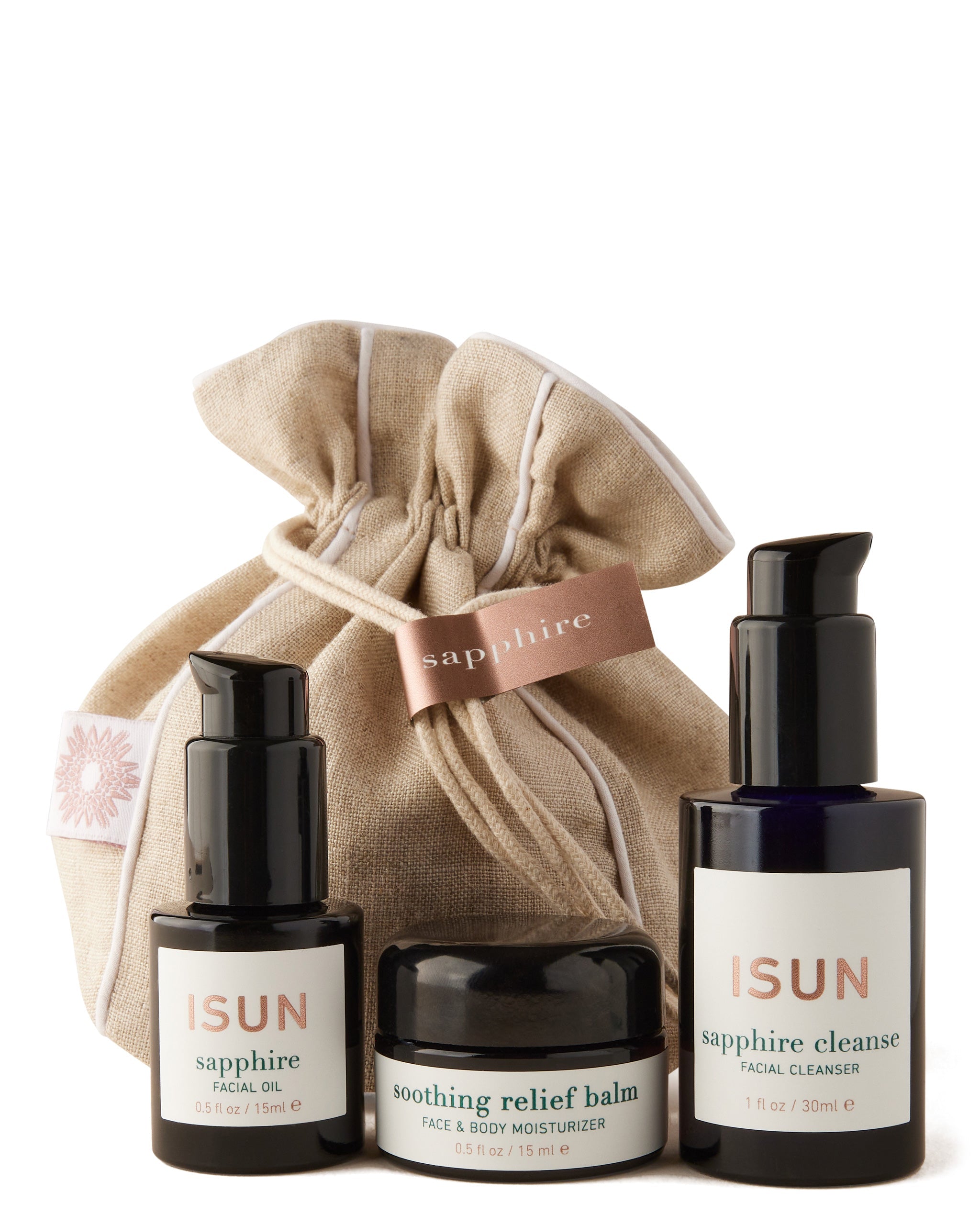 ISUN Sapphire Travel Set with Products